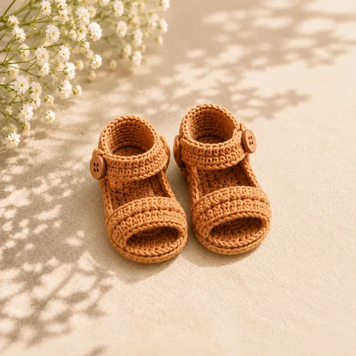 Sapatinho de bebê em crochê Modelo 06