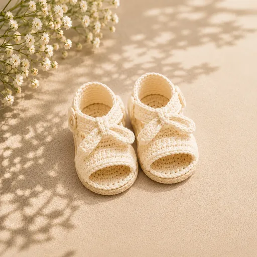 Sapatinho de bebê em crochê Modelo 09