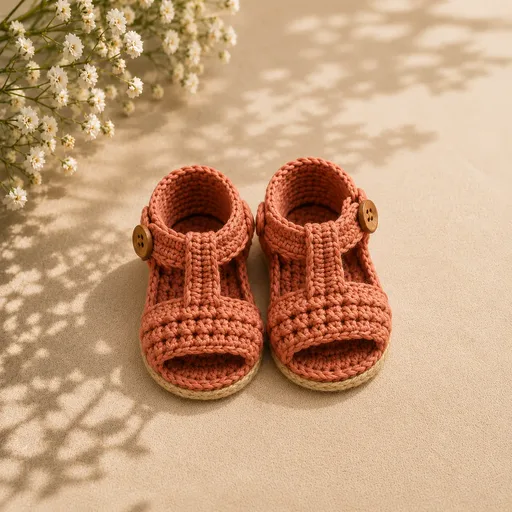 Sapatinho de bebê em crochê Modelo 11