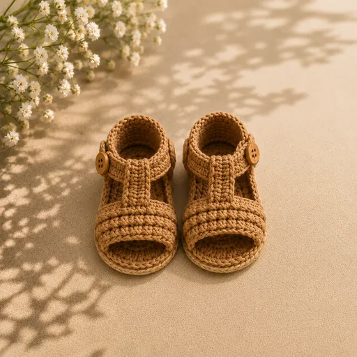 Sapatinho de bebê em crochê Modelo 17