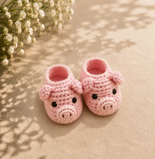 Sapatinho de bebê em crochê Modelo 46