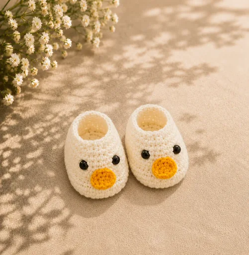 Sapatinho de bebê em crochê Modelo 49