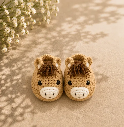 Sapatinho de bebê em crochê Modelo 52